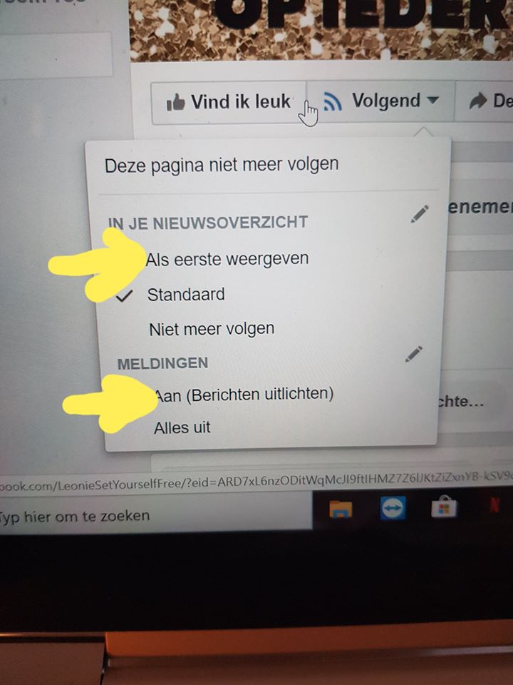 Wil Je Een Melding Van FB Ontvangen Wanneer Ik LIVE Ga Zodat Je Direct ...